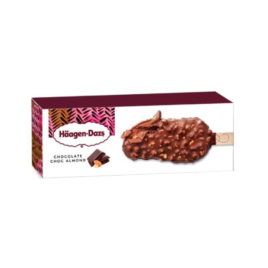 Haagen-Dazs Chocolate Choc Almond Stick Bar Ice Cream 90gr