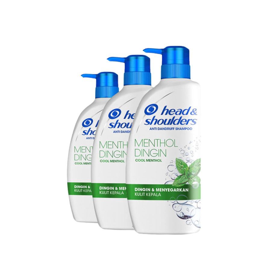 Head & Shoulders Cool Menthol Shampoo 3 x 400 ml