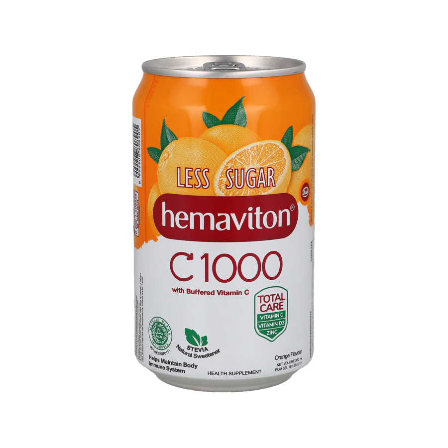 Hemaviton Vitamin C 1000 Less Sugar Orange 330ml