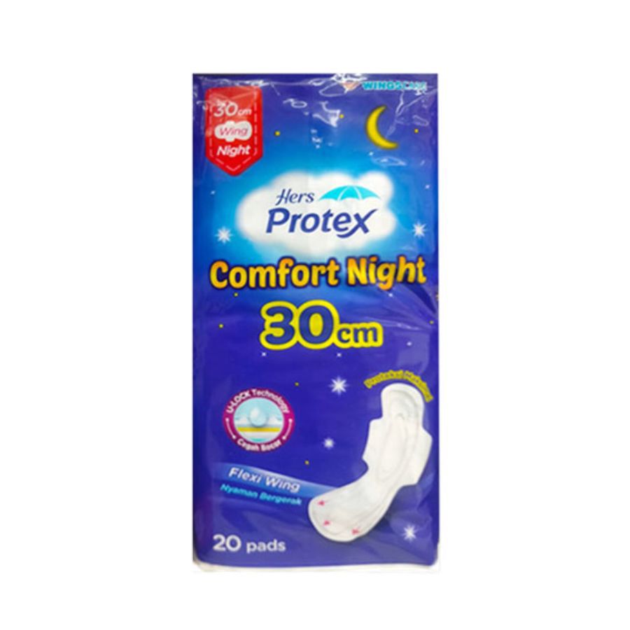 Hers Protex Comfort Night Flexi Wing 30 cm Pembalut Kewanitaan 20pads