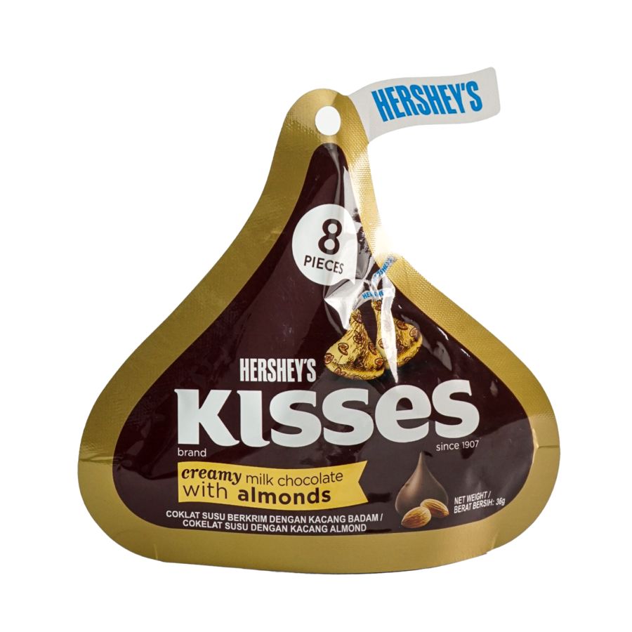 Hershey's Kisses Chocolate Almond/Cokelat 36gram