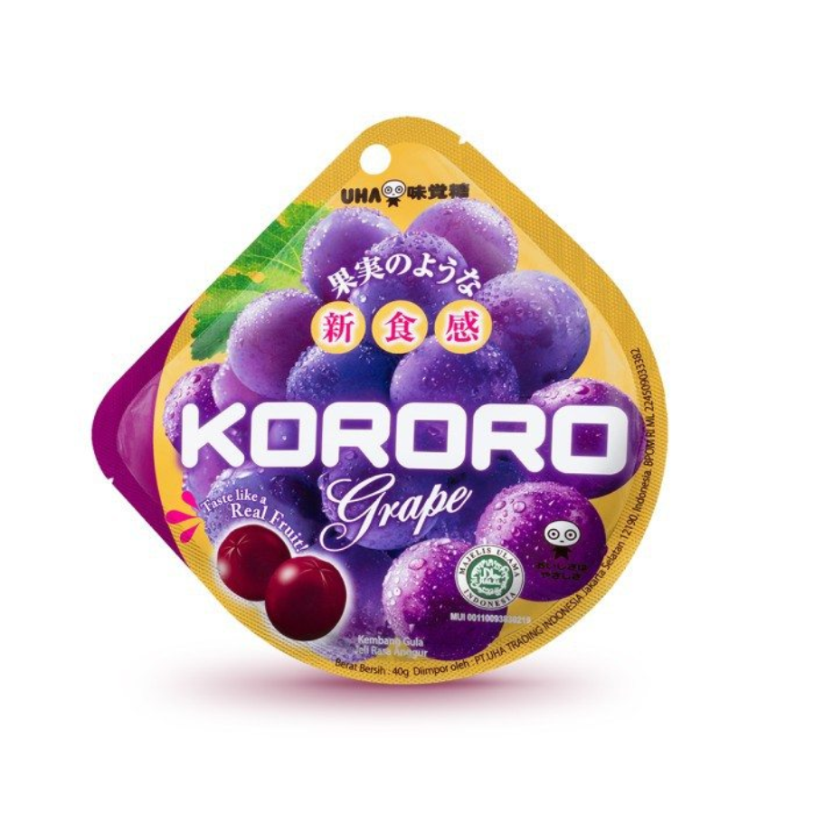 INVALID - UHA Kororogrape Jelly Candy 40gr