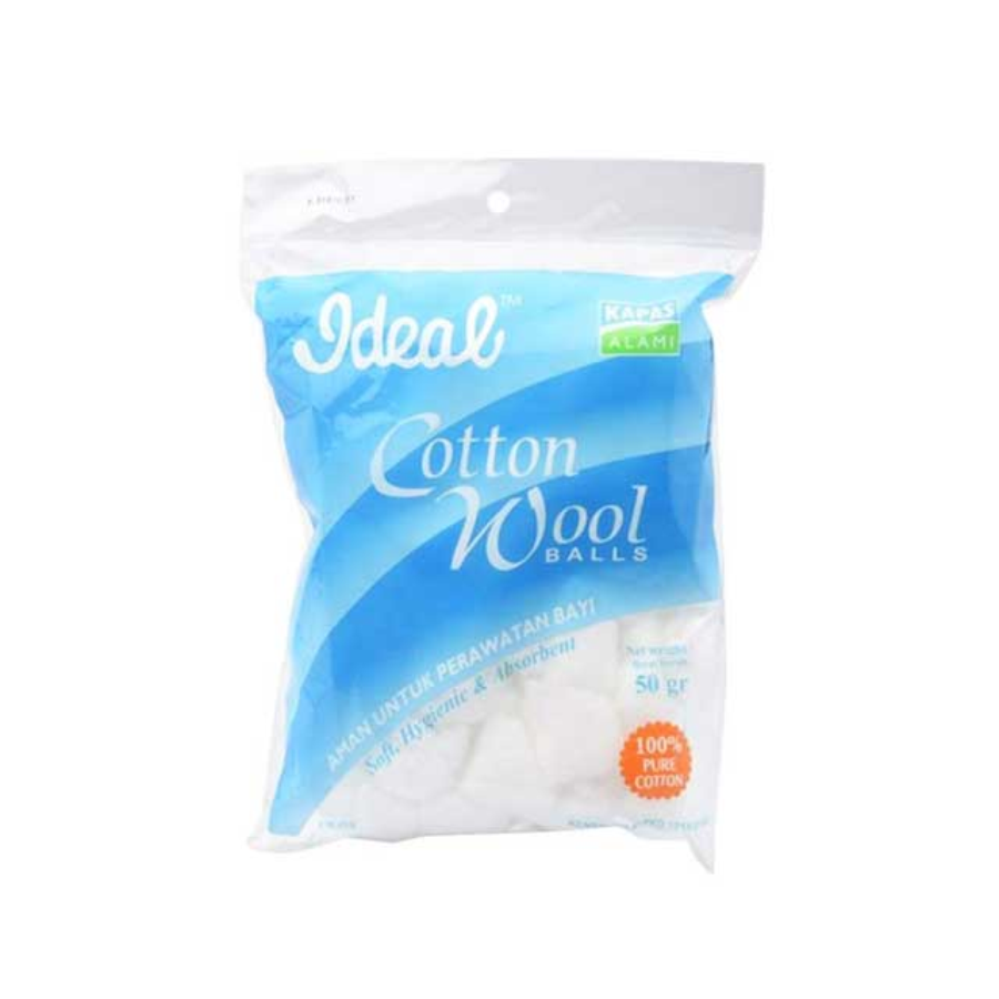 Ideal Cotton Balls 100pcs 1pack
