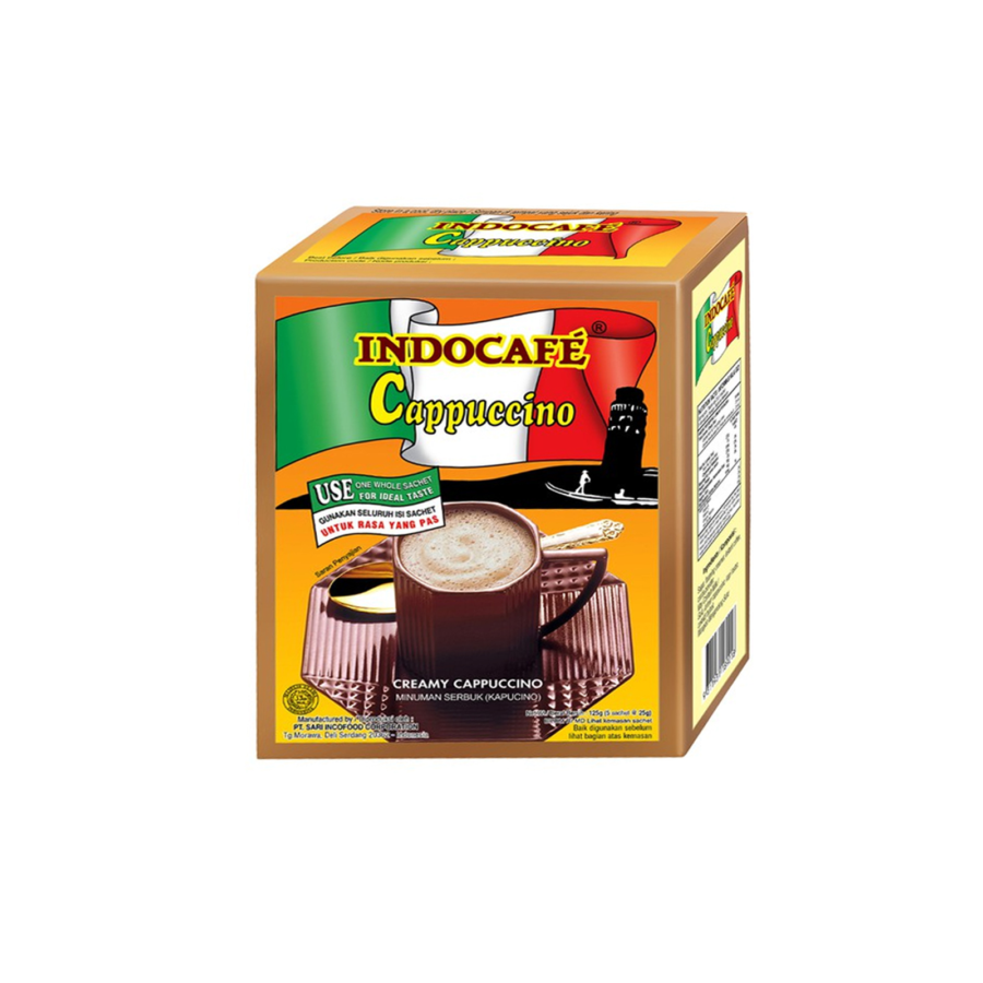 [INVALID] Indocafe Cappuccino 25gr x 5pcs 125 gram 125gram
