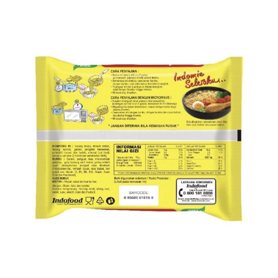 Indomie Kuah Kari Ayam Mie Instan 72gram