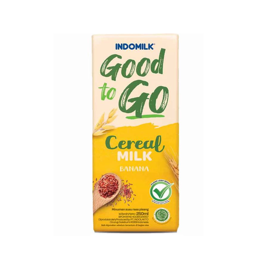 [INVALID] Indomilk Good to Go Banana Cereal Susu UHT 250 ml 250ml