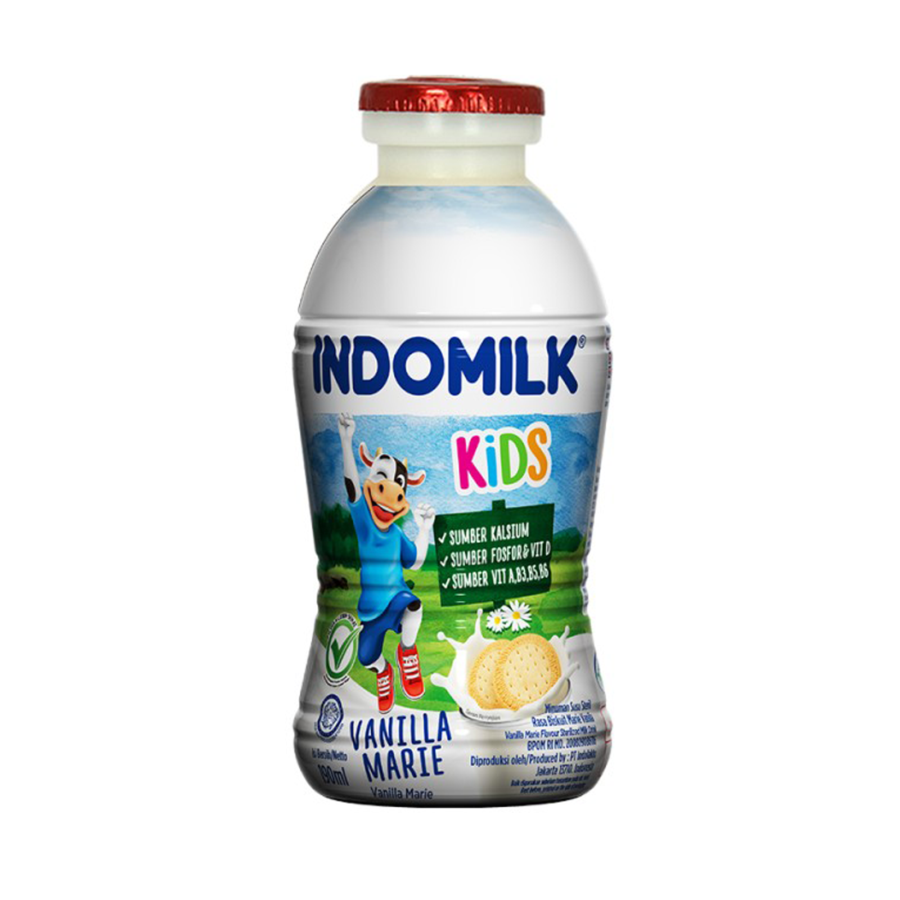 [INVALID] Indomilk Susu Cair Vanilla 190ml