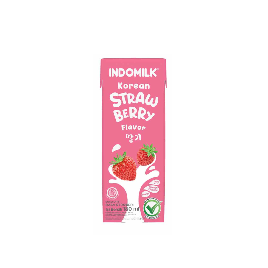 [INVALID] Indomilk UHT Korean Strawberry 180ml