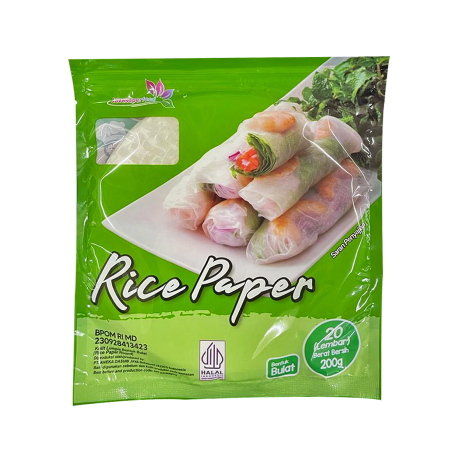 Java Super Food Rice Paper Roll Bulat 20 Lembar