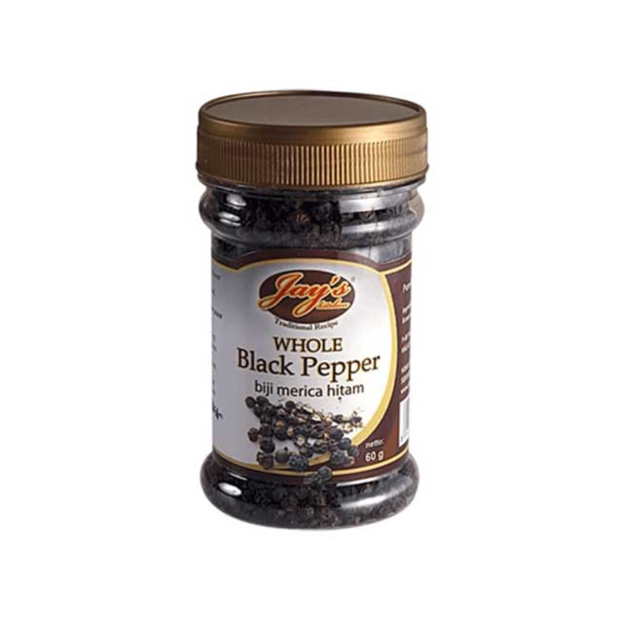 Jay's Whole Black Pepper 60gram