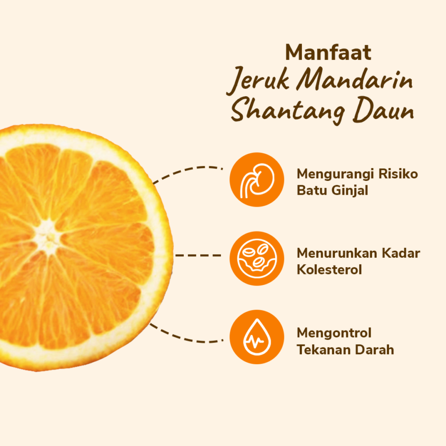Jeruk Mandarin Shantang Daun Less Seed - Astro Farm 800gram