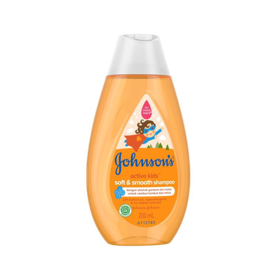 Johnson's Active Kids Soft & Smooth Shampoo Kebersihan Bayi 200ml