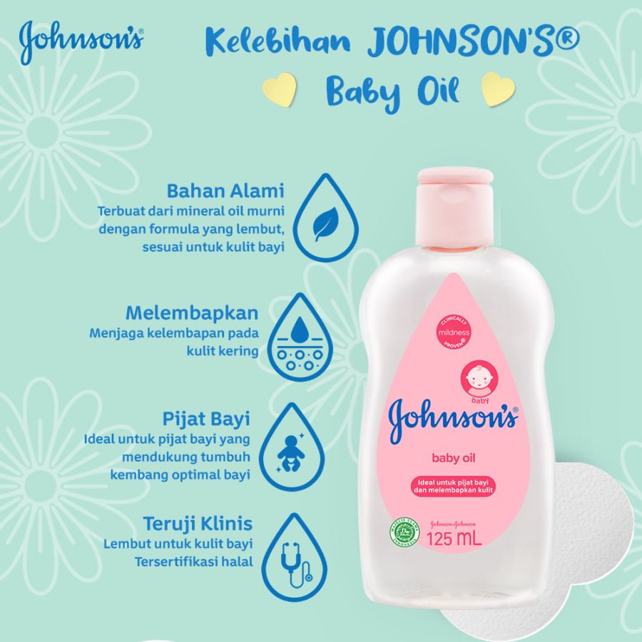 Johnson's Baby Oil Perawatan Bayi 125ml