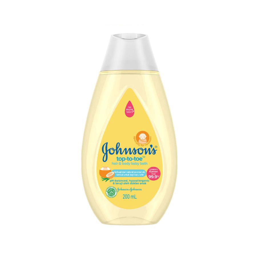 Johnson's Top to Toe Hair & Body Baby Bath 200ml