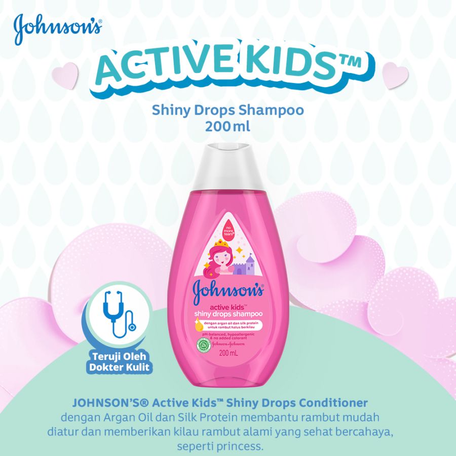 Johnson's Active Kids Shiny Drop Shampoo 200ml