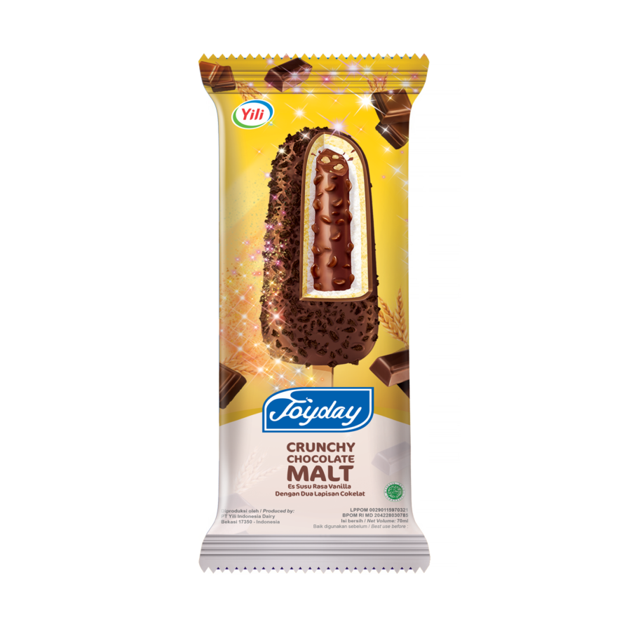 Joyday Crunchy Chocolate Malt Ice Cream/Es Krim 70ml