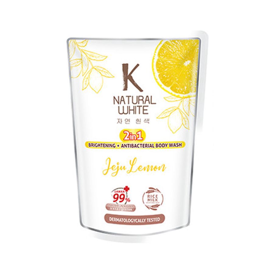 K Natural White Jeju Lemon Body Wash/Sabun Mandi 400ml