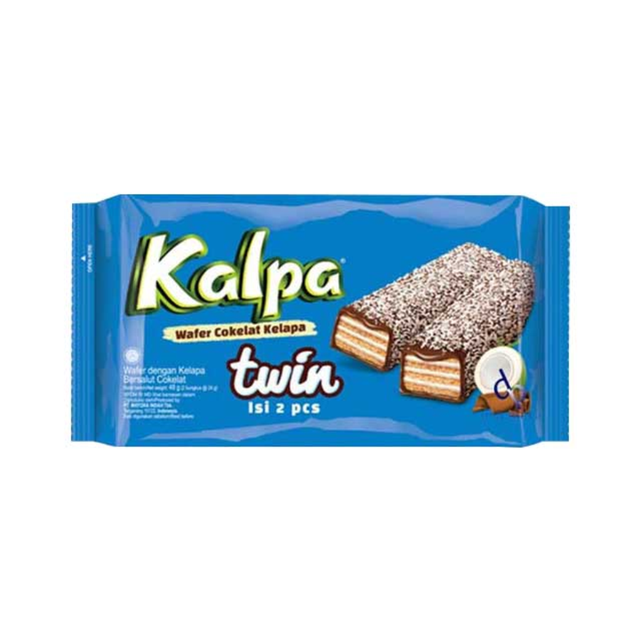 [INVALID] Kalpa Wafer Cokelat Kelapa Twin 48 gram 48gram
