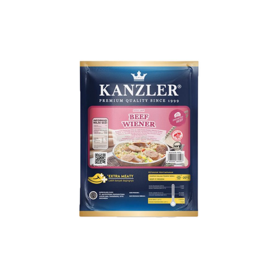 Kanzler Beef Wiener Sausages 360gram