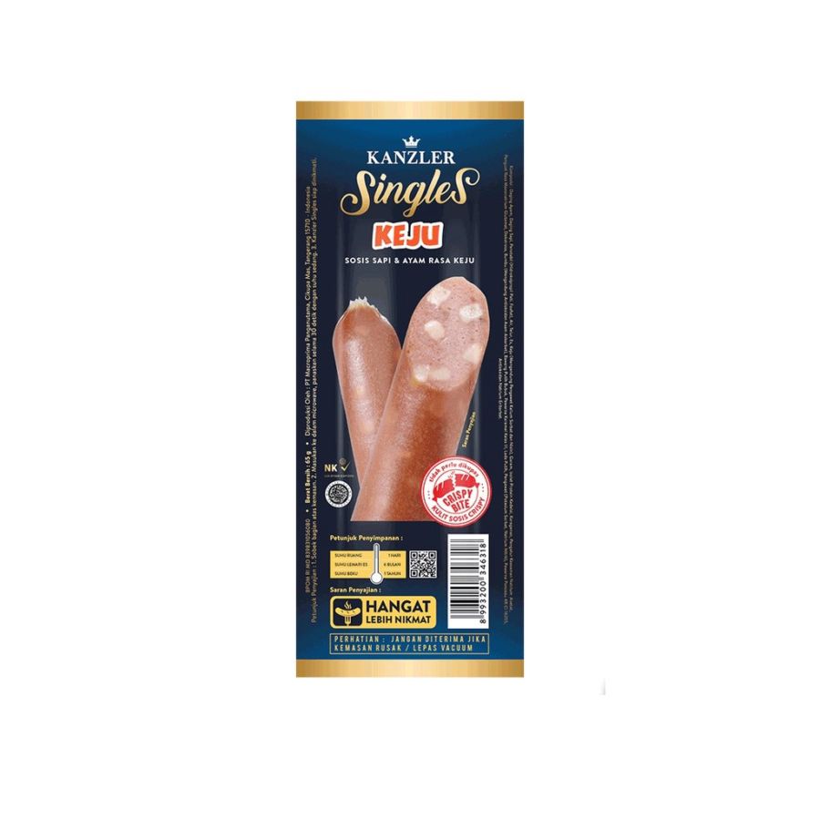 Kanzler Singles Keju Ready to Eat Sausages 60gram