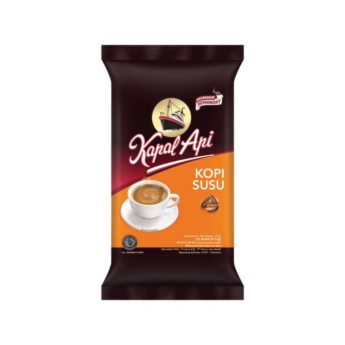 Kapal Api Kopi Susu Instant Bag 10pcs x 31gr 