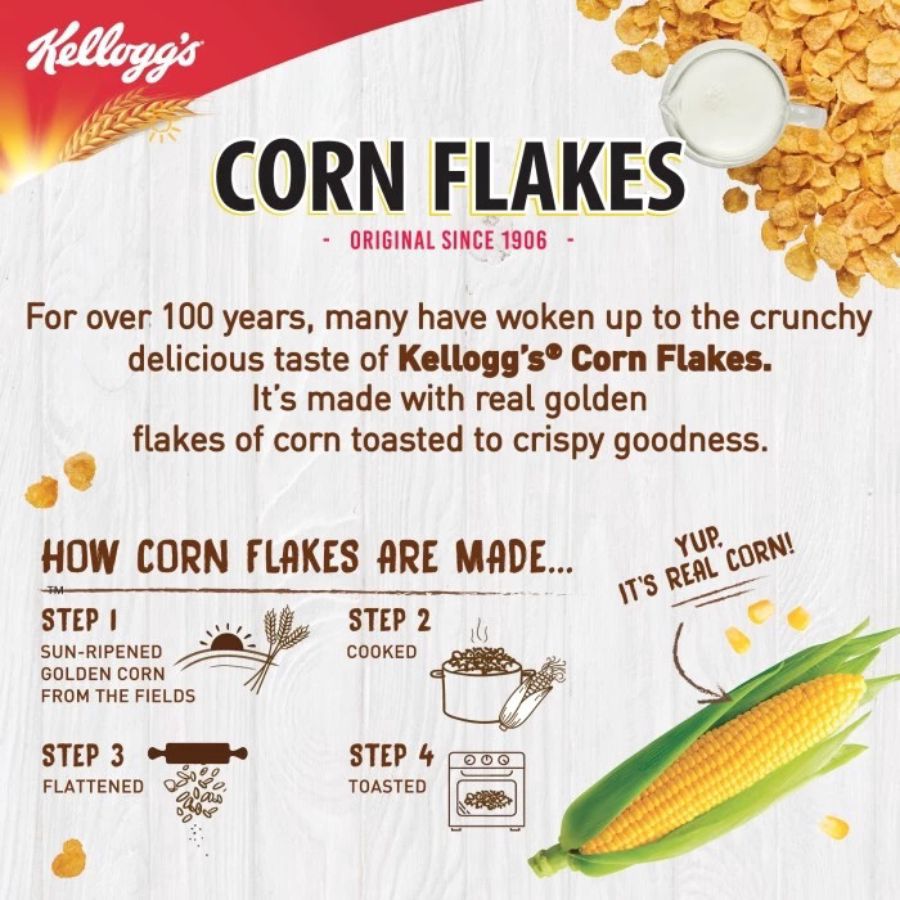 Kellogg's Corn Flakes Cereal 500gram