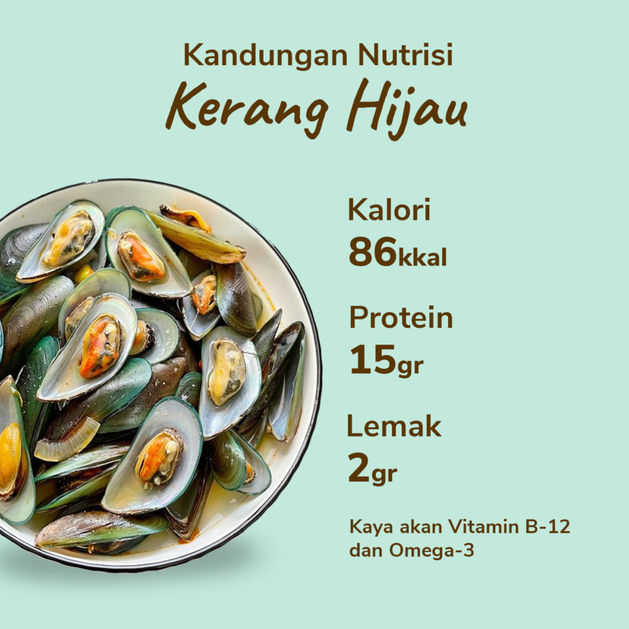 Kerang Hijau Utuh Besar Astro Basics 500gram