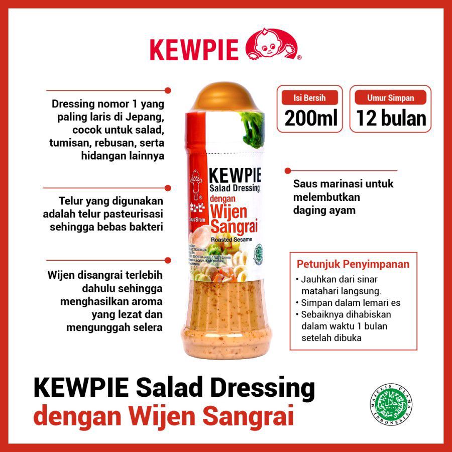 Kewpie Salad Dressing Wijen Sangrai 200ml