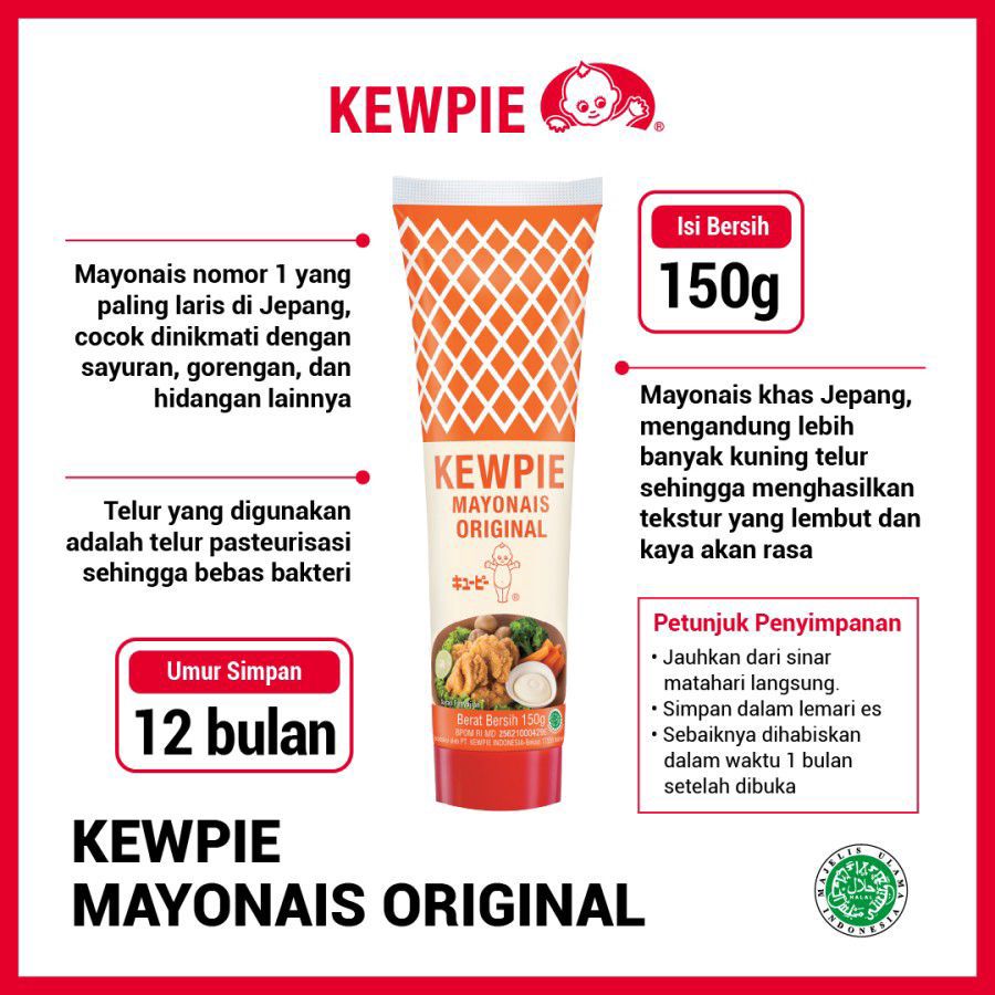 Kewpie Mayonais Original 150gram