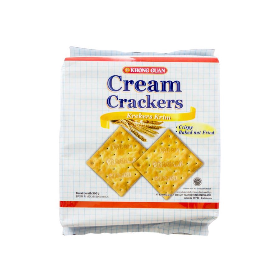 Khong Guan Cream Crackers Biskuit 300gram