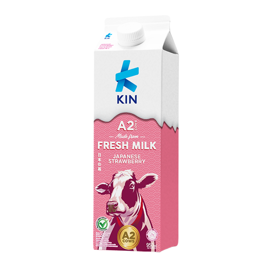 Kin Fresh Milk Japanese Strawberry 950ml