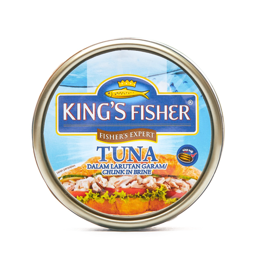 King's Fisher Tuna Chunk in Brine/Tuna dalam Air Garam 170gram