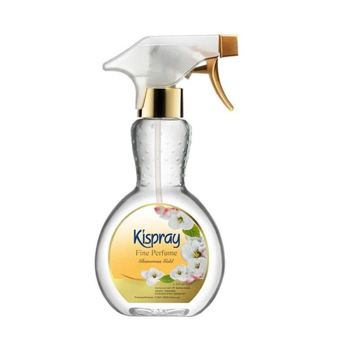 Kispray Pelicin Pewangi Pakaian Gold Bottle