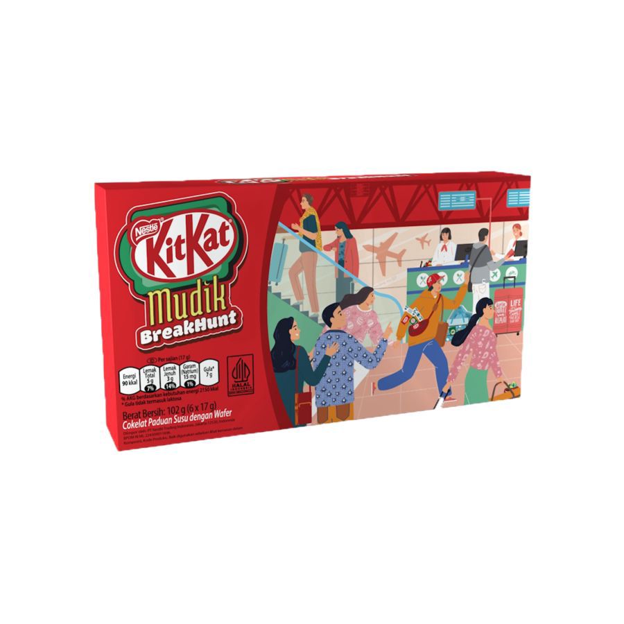 Kit Kat Wafer Finger Cokelat 102gram