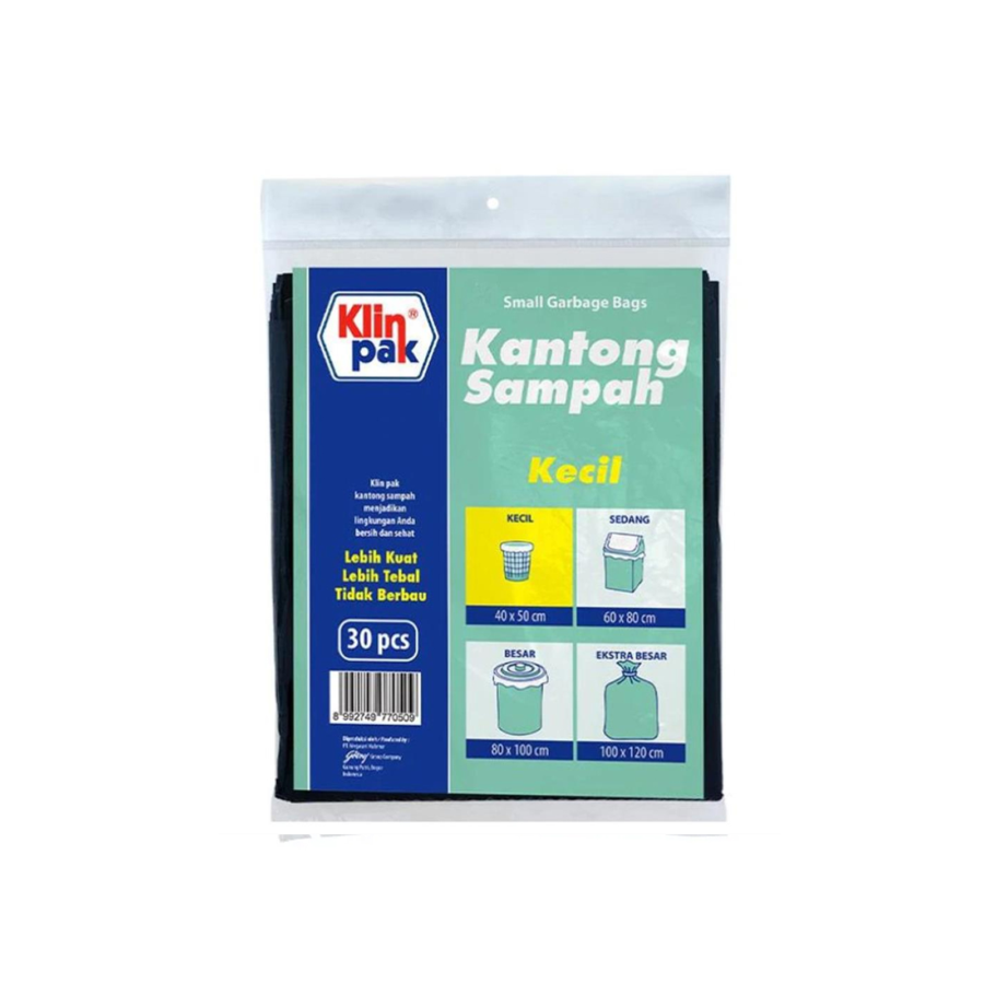 Klinpak Kantong Sampah Kecil 40cm x 50cm isi 10 pcs