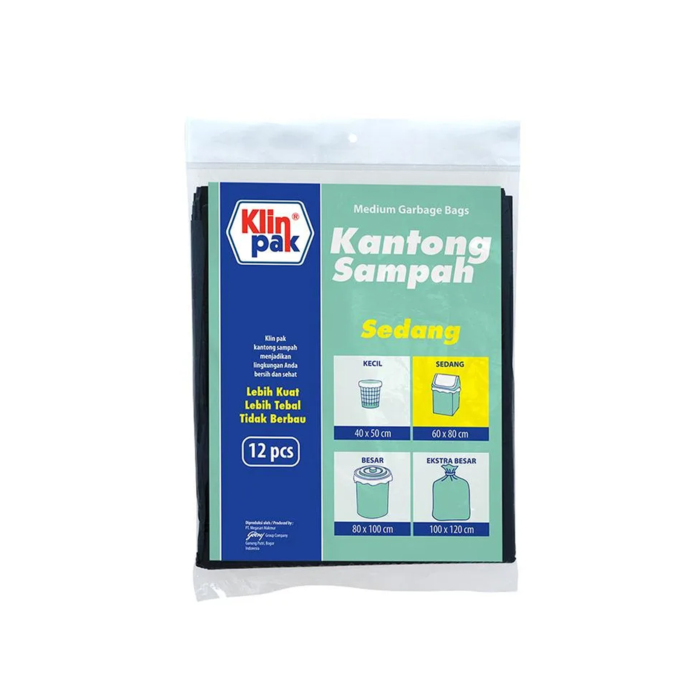 Klinpak Kantong Plastik Sampah Sedang 60cm x 80cm