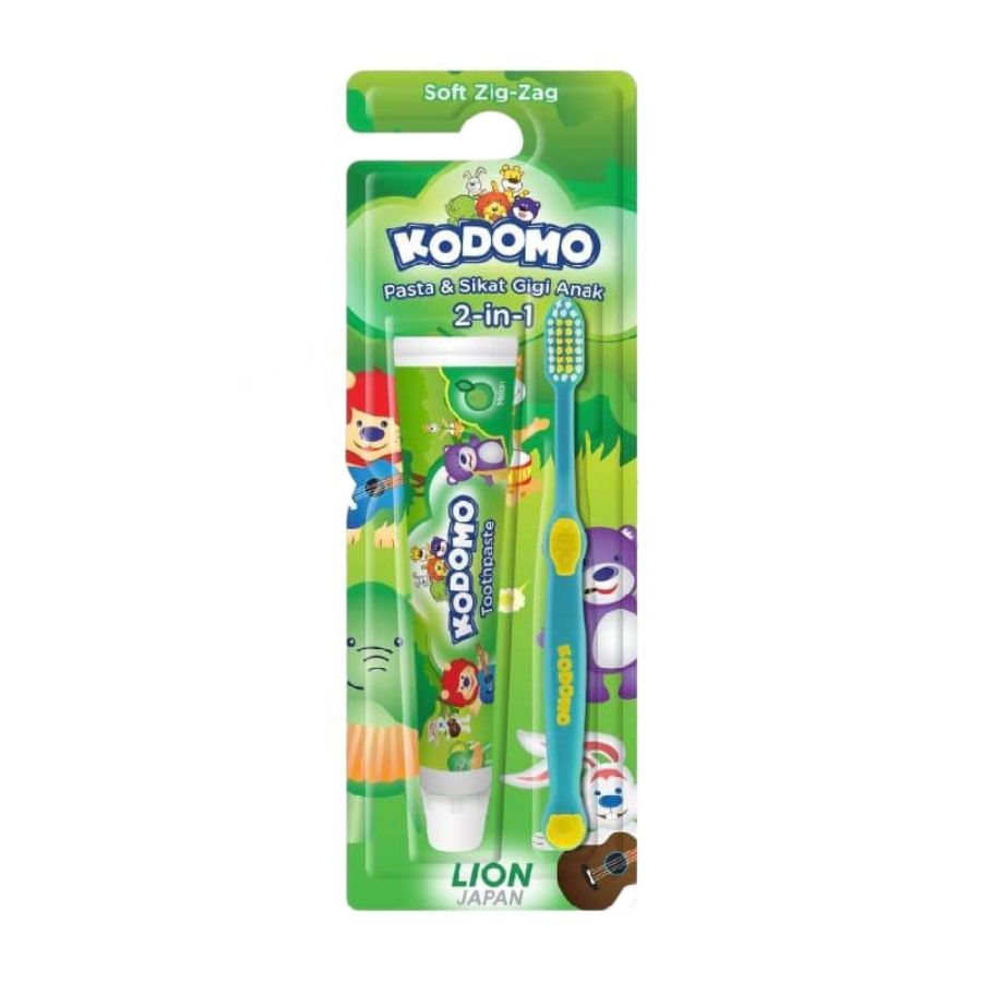 Kodomo Toothbrush 2in1 Zig Zag/Sikat Gigi 1pcs