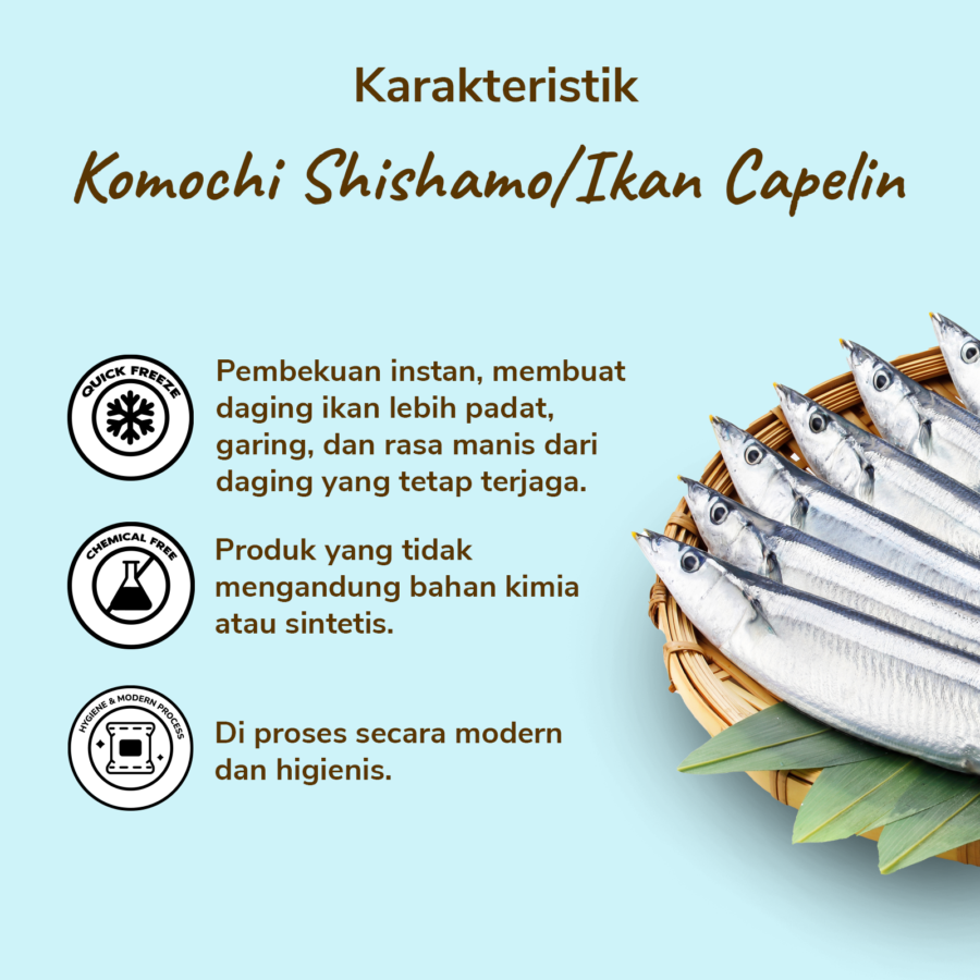 Ikan Capelin Komochi Shishamo 170gram