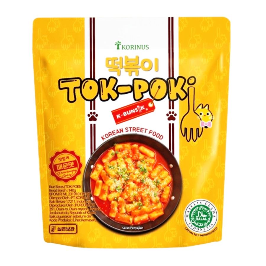 Korinus K-Bunsik Tokpoki Bumbu Korea Instan 140gram