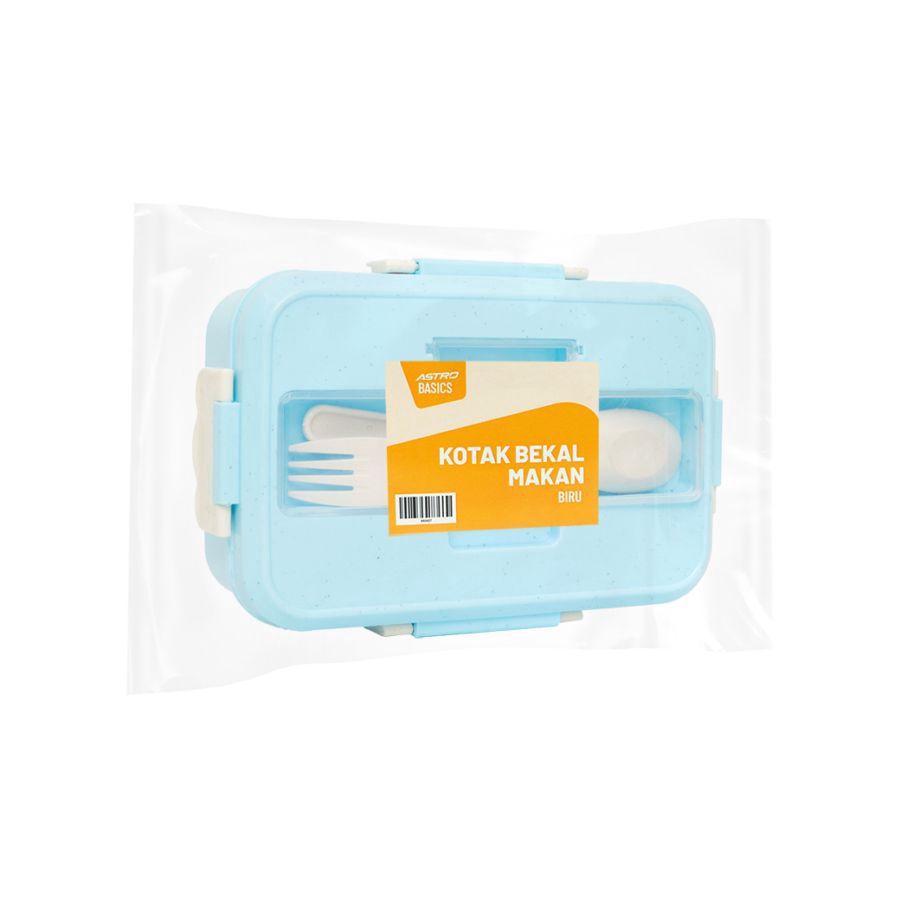 Kotak Bekal Makan Biru - Astro Basics 1pcs