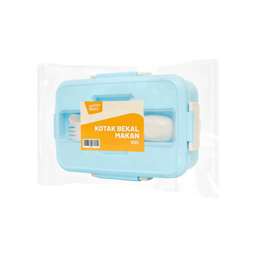 Kotak Bekal Makan Biru - Astro Basics 1pcs