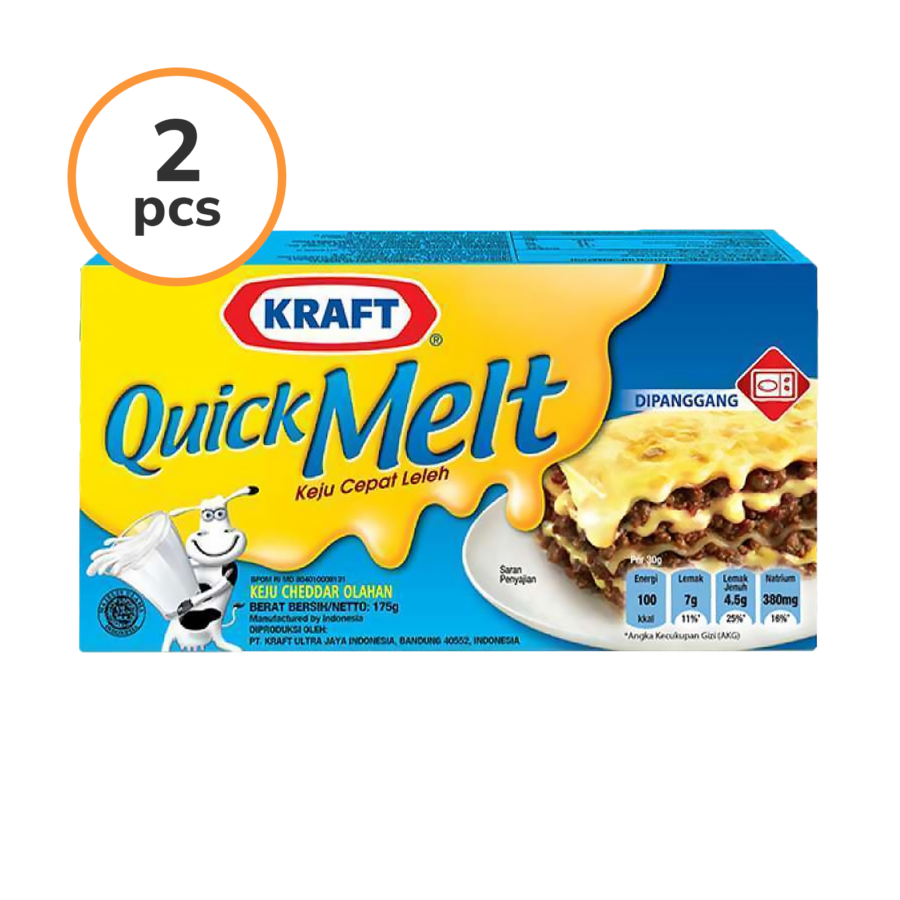 Kraft Quick Melt Mozza Cheese 165gr x 2pcs 1pcs