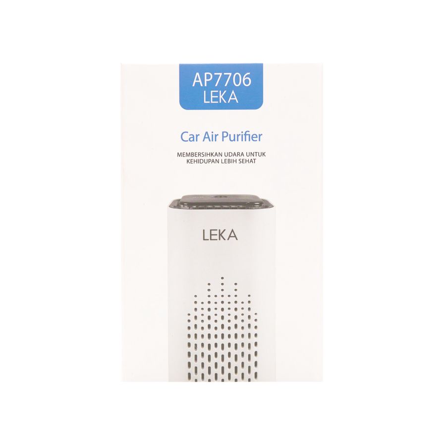LEKA AP7706 Car Air Purifier Mini Portable HEPA Filter UV-C Ion UV 1pack