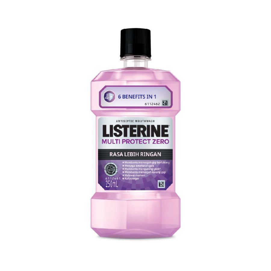 Listerine Multi Protect Zero Mouthwash Antiseptik 250ml