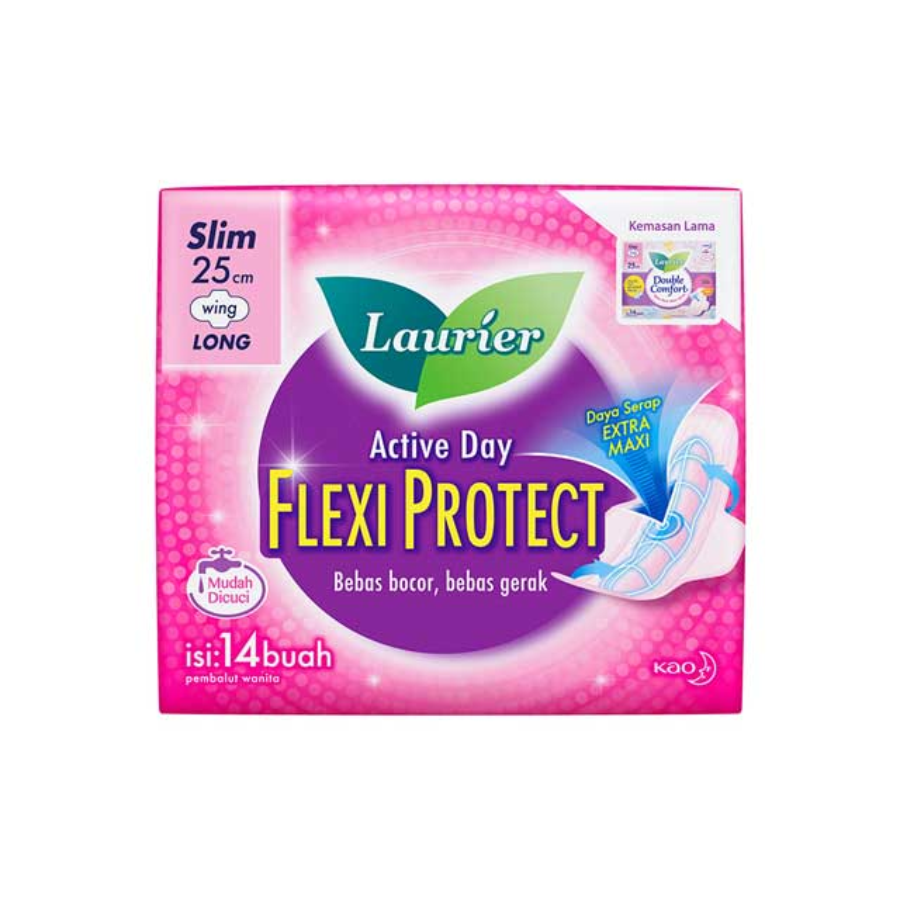 [INVALID] Laurier Active Day Double Comfort Super Slim WIng 25cm x 14pcs 1 Pack 1pack