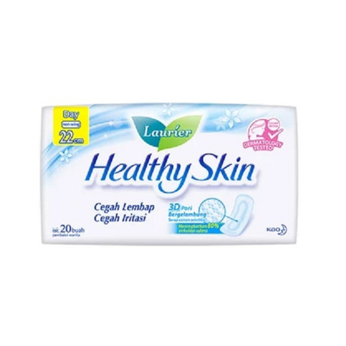 Laurier Healthy Skin Day Non Wing 22 cm Pembalut Kewanitaan
