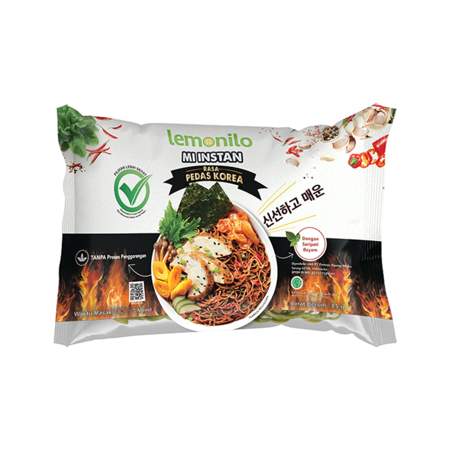 Lemonilo Mie Pedas Korea/Mie Instan 68gram 68gram