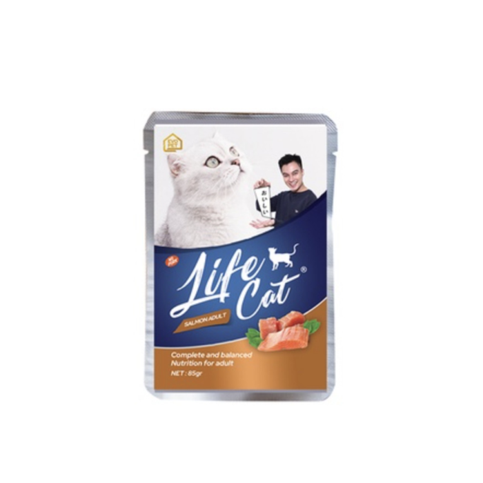 Life Cat Salmon Adult Makanan Kucing Basah Pouch