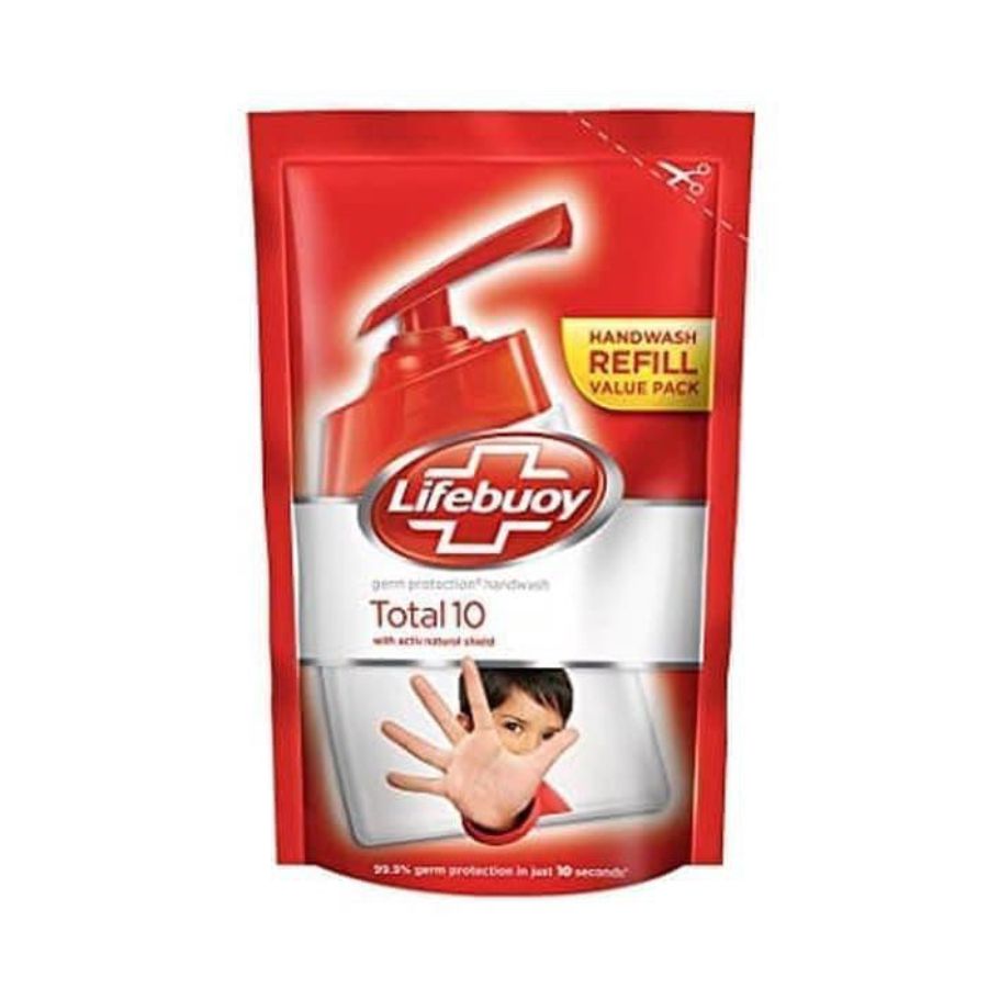 Lifebuoy Handwash Total 10 Pouch/Sabun Cuci 180ml