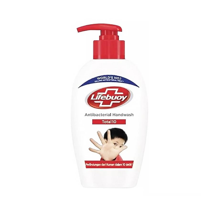 Lifebuoy Handwash Total 10 Pump/Sabun Cuci Tangan 200ml